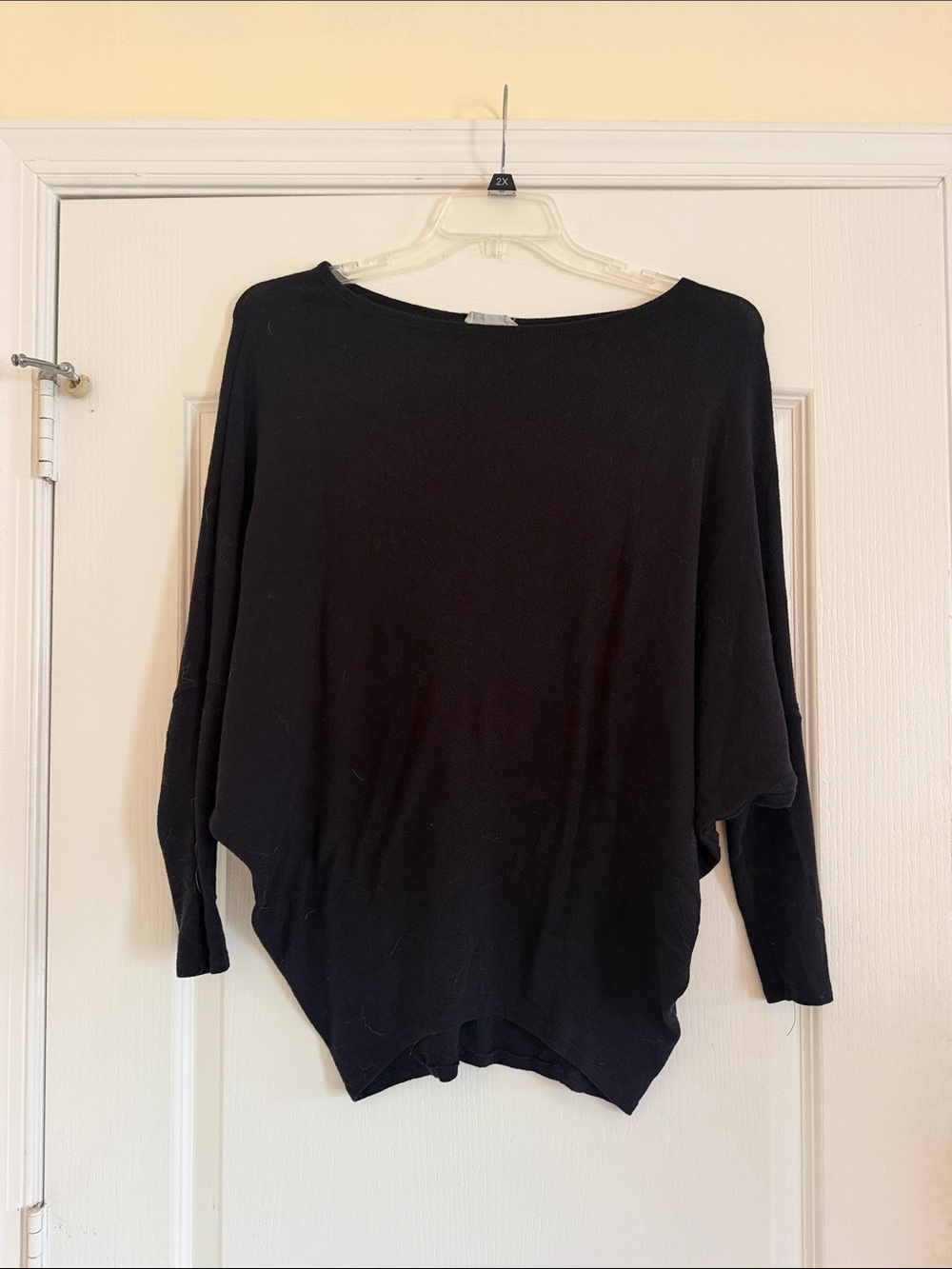 Black Women's Lightweight Crewneck Sweater